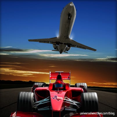 Flying to the Austin Formula 1 Grand Prix