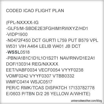 Flight Planning, Weather & NOTAMS for Singapore