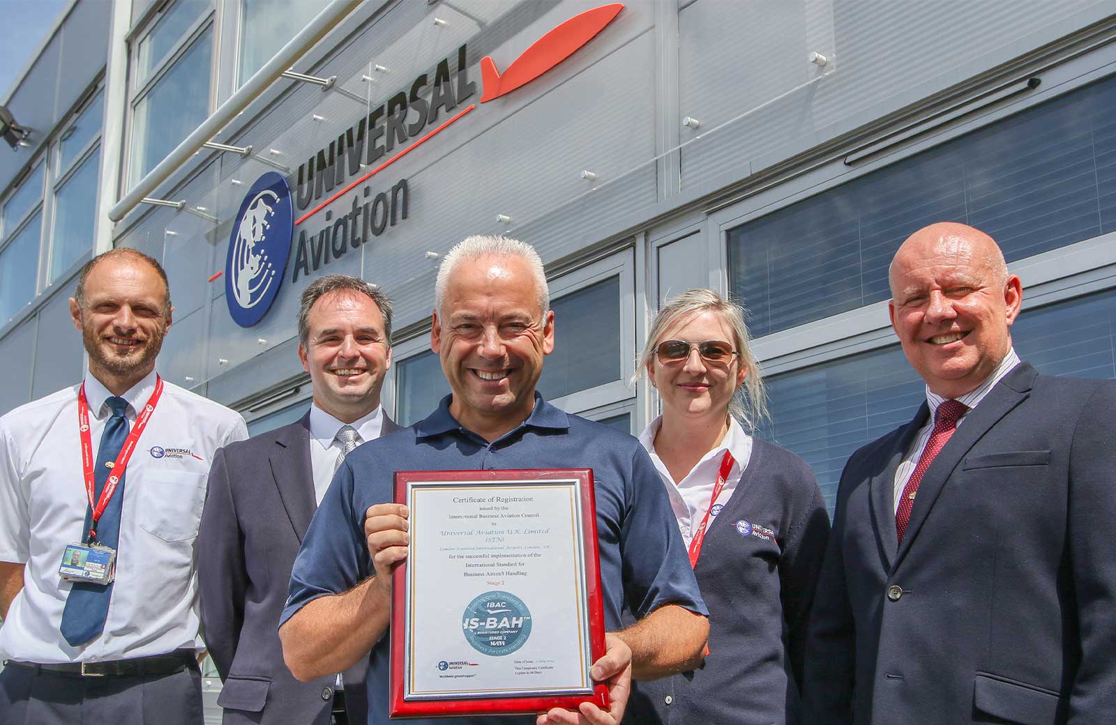 Universal Aviation UK, based at London-Stansted International Airport (EGSS) has earned Stage 2 registration under the International Standard for Business Aviation Handling (IS-BAH).