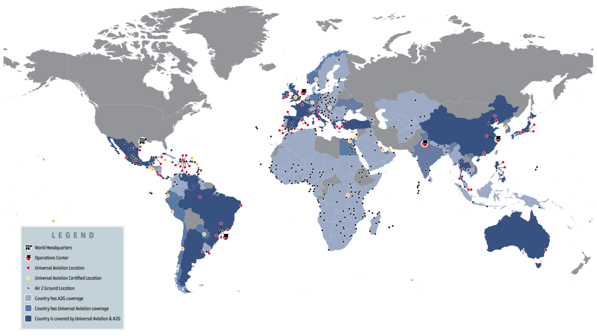 A2G Locations Universal Weather and Aviation, Inc.